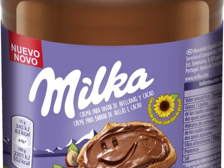 Crema Untable de Avellanas y Cacao Milka con Leche de los Alpes 340g Embalaje Deteriorado (Cad: 07 11 2024) For Cheap