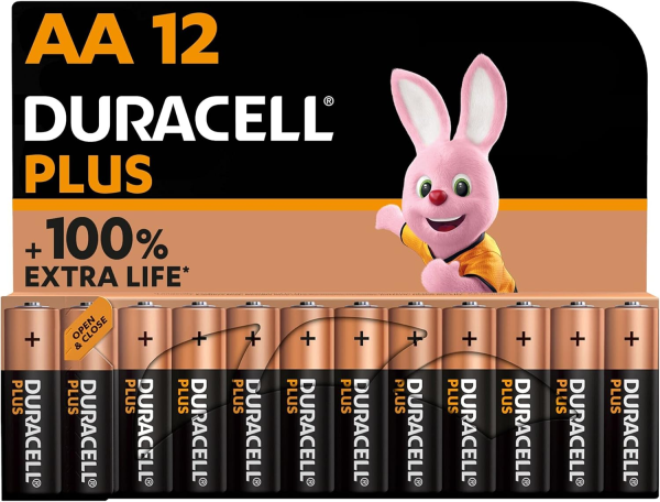 (Falta 1 pila, Incluye 11) - Duracell Plus pilas AA Alcalinas 1,5 V LR6 MN1500 Embalaje Deteriorado For Discount