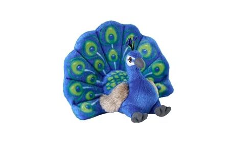 Wild Republic Cuddlekins Eco Mini Pavo Real - Peluche Ecológico de 20 cm For Cheap