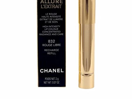 Chanel Rouge Allure L extrait Labial Recargable Rouge Libre-832 Unisex Supply