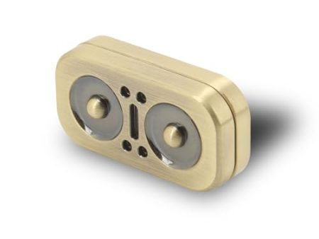 Deslizador Metálico Fidget para Adultos - Herramienta para Aliviar el Estrés y la Ansiedad en Pacientes con TDAH y ADD (Oro) Embalaje Deteriorado Hot on Sale