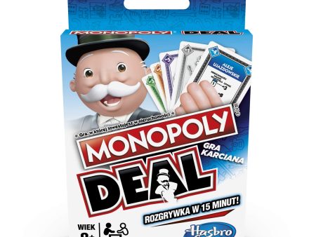 (Idioma Polaco) - Juego de Cartas Monopoly Deal Pulido Embalaje Deteriorado Online