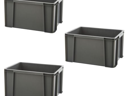 (Faltan 2, Incluye 1) - Contenedor de almacenamiento MASTER BOX, 17L, Modular y apilable, Gris antracita Embalaje Deteriorado Online Hot Sale