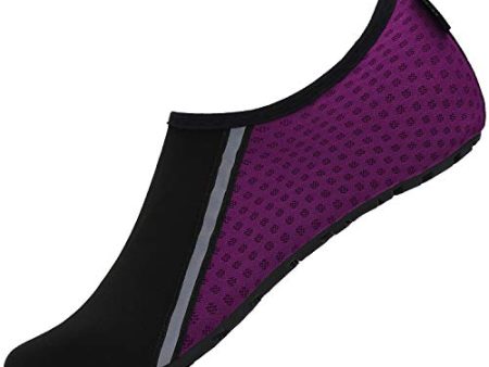 Talla: 44 45 - SAGUARO Zapatos de Agua para Hombre y Mujer - Escarpines para Deportes Acuáticos, Buceo, Surf, Snorkel, Yoga y Piscina - Morado Online Hot Sale