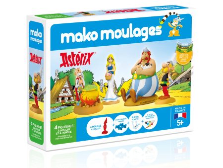 Kit Creativo de Yeso y Pintura Mako Moulages - Astérix y Obélix - 4 Moldes - Hecho en Francia - Para Niños a partir de 5 años Hot on Sale