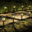 (Falta 1 unidad, incluye 7) IEEILULU Luces solares para jardín al aire libre, lámpara solar LED impermeable IP65, iluminación solar para jardín, encendido apagado automático para camino, césped, decoración de patio Embalaje Deteriorado For Discount