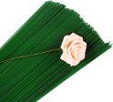 YSTrillion Alambre Floral Wire 100 Piezas Floral Tallos de Flores, Floristas Alambre de Tallo Floral para Arreglos de Flores, Ramo de Manualidades 40CM 22# Embalaje Deteriorado For Discount