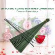 YSTrillion Alambre Floral Wire 100 Piezas Floral Tallos de Flores, Floristas Alambre de Tallo Floral para Arreglos de Flores, Ramo de Manualidades 40CM 22# Embalaje Deteriorado For Discount