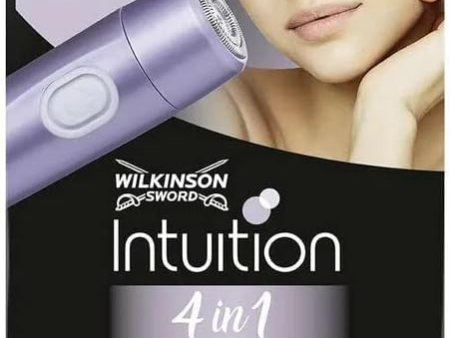 Wilkinson Sword Intuition Perfect Finish, Recortadora Eléctrica Femenina 4 en 1 Embalaje Deteriorado Online now