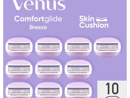 (Faltan 6, Incluye 4) - Venus Gillette Venus Comfortglide, Breeze, Recambios para Maquinilla Embalaje Deteriorado Supply