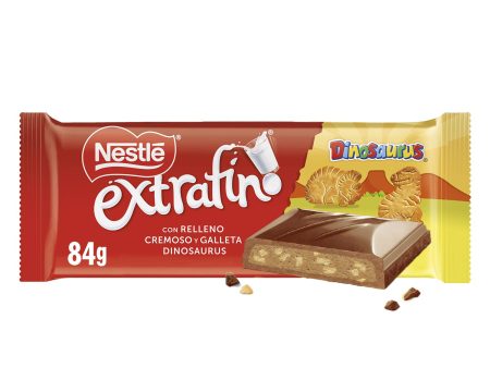 Tableta de chocolate con leche y galleta Dinosaurus Nestlé Extrafino, 84 g Embalaje Deteriorado on Sale