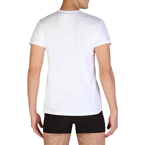 (Falta 1, Incluye 1) - Talla: XXL - Emporio Armani Underwear Emporio Armani Men s Basic - Essential Monogram T-shirt With Crew Neck, Camiseta para Hombre, Blanco (White) Embalaje Deteriorado Supply