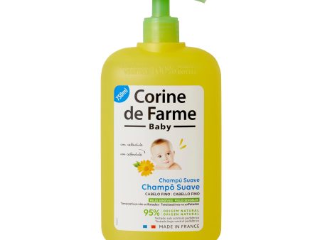 (Sin dosificador) - Champú Suave Infantil para Bebé y Niños 750 ml - Máximo Respeto del Cuero Cabelludo - Fórmula Clean Beauty y Ecológica - Hecho en Francia - Envase Reciclable Embalaje Deteriorado Hot on Sale