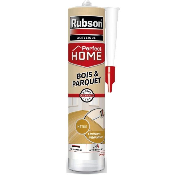 (Sin aplicador) Rubson Home — Sellador para madera de haya y parquet, sellador acrílico multiusos para todos los sustratos de madera y mampostería, juntas interiores, 280 ml Online now