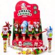 (1 Unidad Modelo Aleatorio) Mijoma Jolly Friends Dulce Navideño - Figura Divertida con Bola de Dextrosa y Tronco de Aire, Papá Noel, Reno o Muñeco de Nieve, 7g (Cad: 26 06 2025) For Cheap