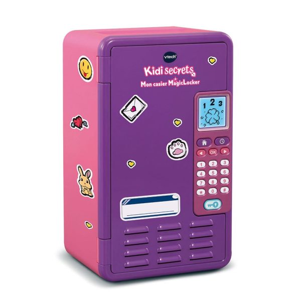 (Idioma Francés) VTech – KidiSecrets, Mi casillero MagicLocker Rosa y púrpura, Caja Fuerte Secreta con código, Caja de Tesoros Personalizable, Juegos, Despertador, para niños de 6 a 12 años Embalaje Deteriorado Online now