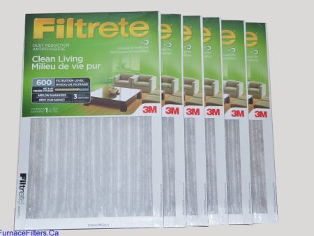 3M Filtrete 16x25x1 Furnace Filter MPR 600. Case of 6. Cheap