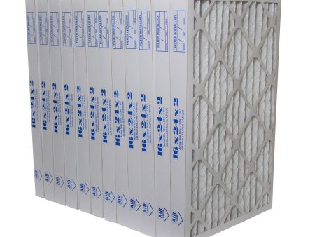 16x24x2 Furnace Filter MERV 8 Pleated Filters. Case of 12. Sale